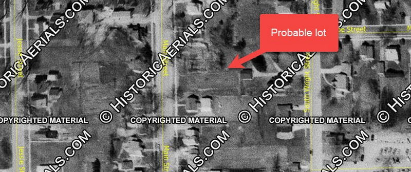 Elkton Opera House - 1968 Aerial (newer photo)